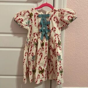 5T Pink Chicken Christmas dress